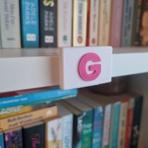 Etiquetas de prateleira do alfabeto para estante Billy, letras de estante de livros da biblioteca doméstica