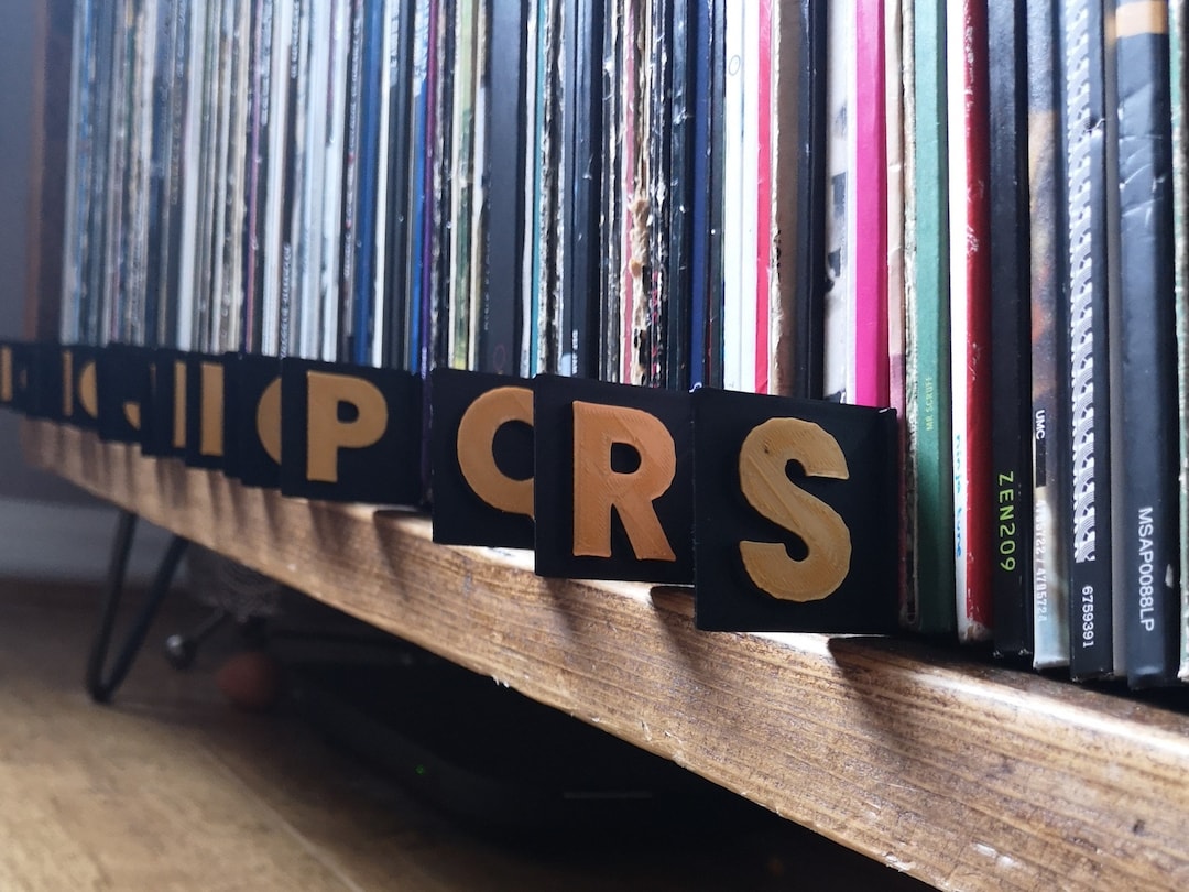 Alphabet Dividers Two Colours Raised Letters for Vinyl Etsy 日本