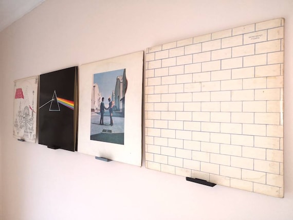 Record Exhibition Display / Wall Mounted Vinyl Holder / Minimal Record  Shelf Pink / Wall Record Unit 