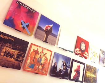 Heavy Duty Record Display Shelf | Removable Wall Mount | Vinyl Shelves