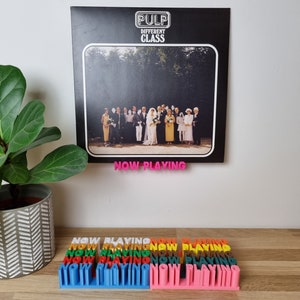 Now Playing, wall mounted vinyl record display shelf image 5