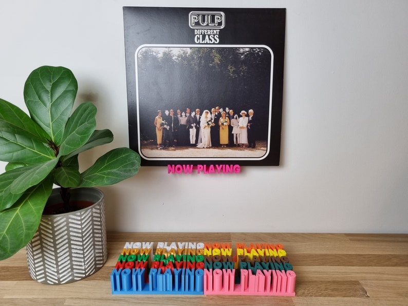 Now Playing, wall mounted vinyl record display shelf image 5