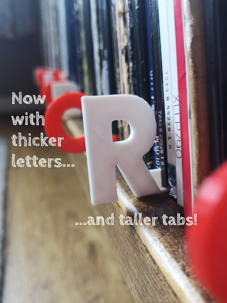 Alphabet Dividers for Vinyl Records Cds Books Dvds AZ Etsy