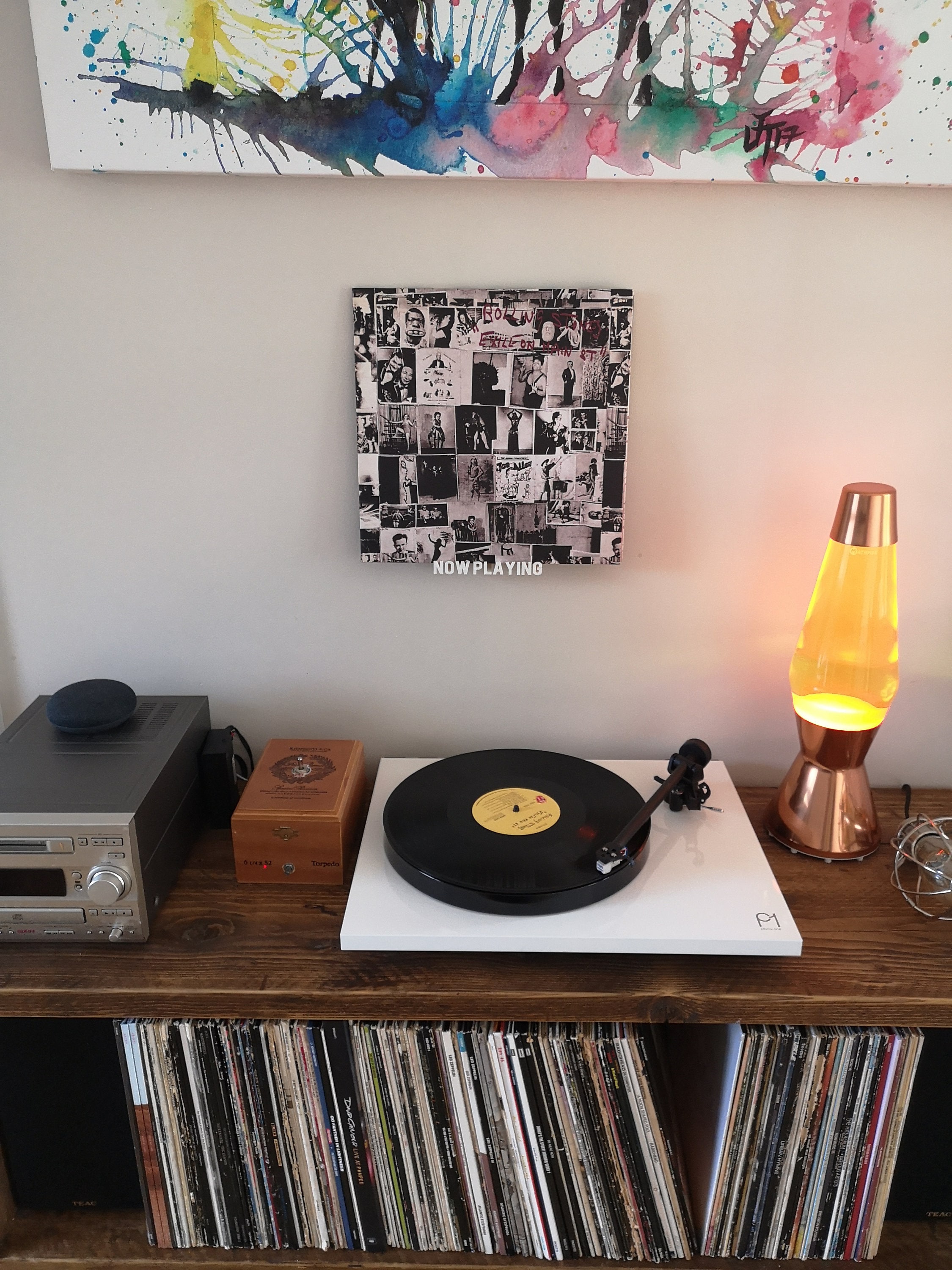 Now Playing Wall Mounted Vinyl Record Display Stand Etsy