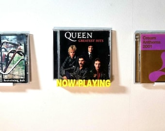 Now Playing, wall mounted CD display shelf
