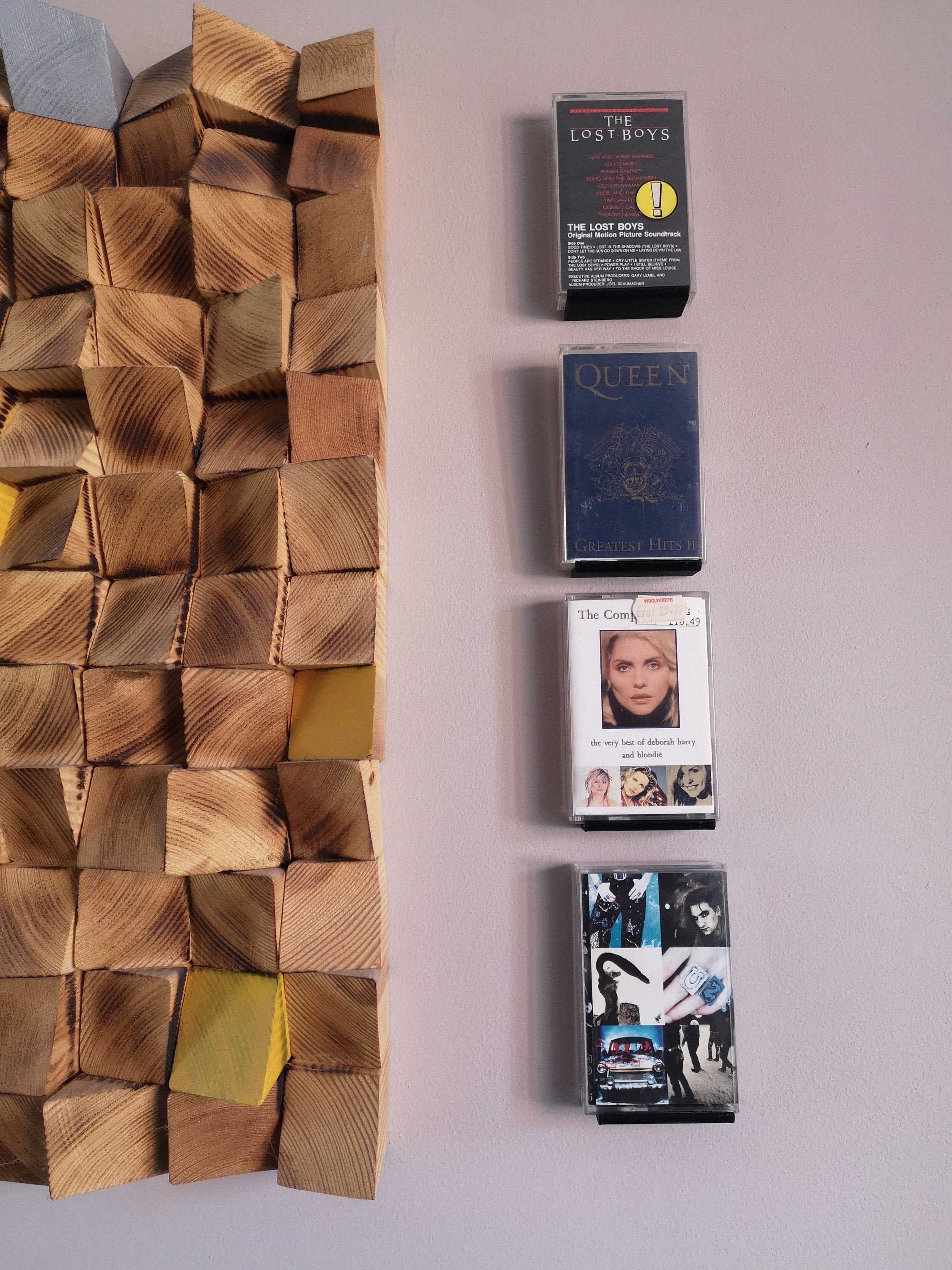 Tape Display Shelf Cassette Shelves Album Wall Mount Etsy