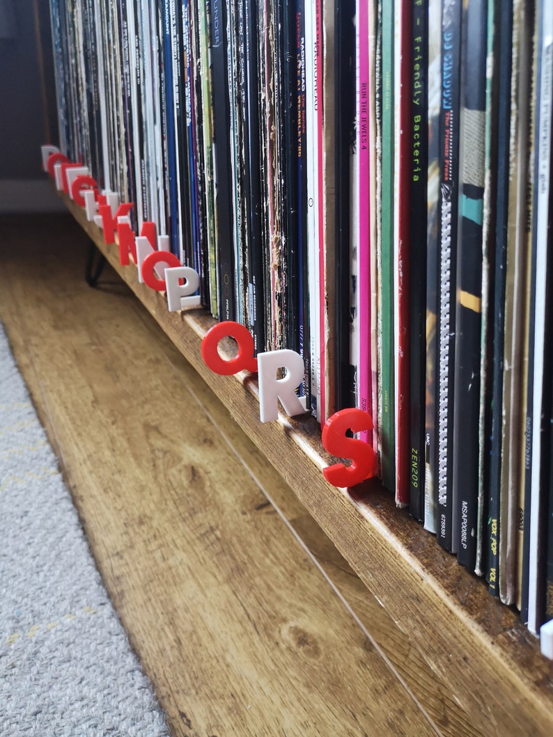 Alphabet Dividers for Vinyl Records, CDs, Books, DVDs A-Z Letter Markers image 5