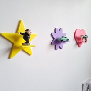 Cute Trinket Display Shelf, Swappable Toy and Collectibles Shelves