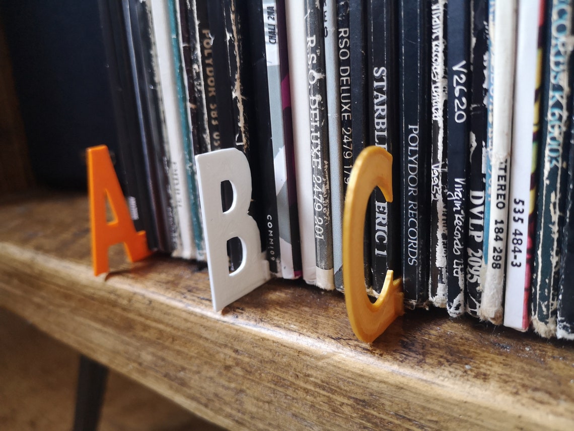 Alphabet Dividers for Vinyl Records CDs Books DVDs AZ Etsy