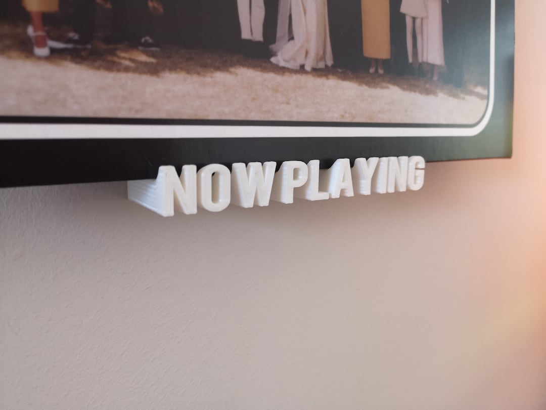 Now Playing, wall mounted vinyl record display stand