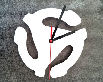 Reloj para amantes del vinilo, adaptador de 45