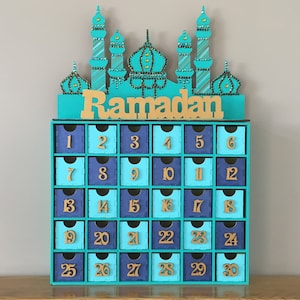 Ramadan Calendar, Ramadan Wooden Calender, Ramadan Decoration, Countdown Calendar