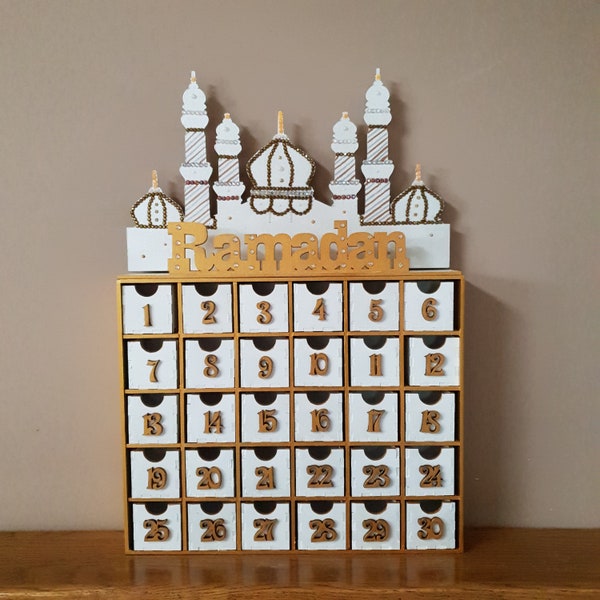 Ramadan Calendar, Ramadan Wooden Calender, Ramadan Decoration, Countdown Calendar