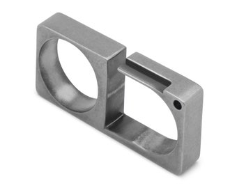 Erő - Anillo 2 dedos - Plata envejecida