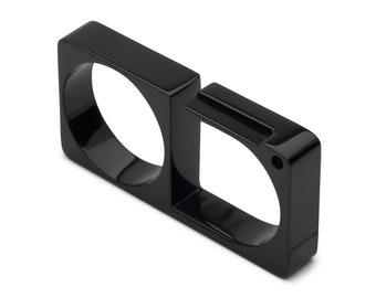 Erő - Anillo para 2 dedos - Negro