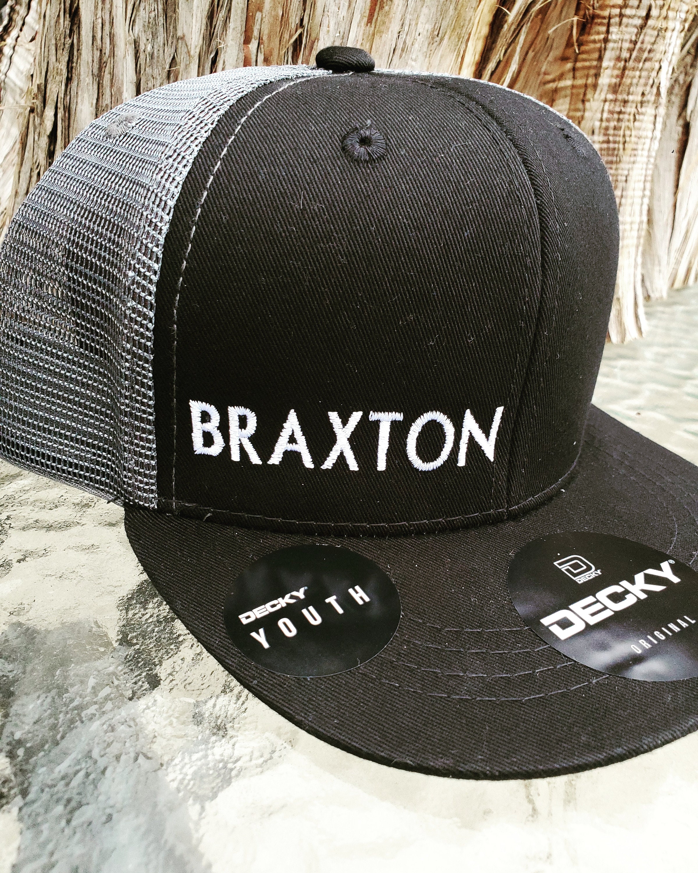 Kids Youth Decky Flat Bill Trucker Mesh 