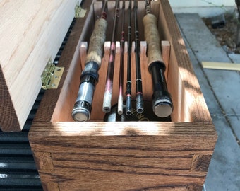 Wooden Fly Rod/fishing Rod Box -  Canada