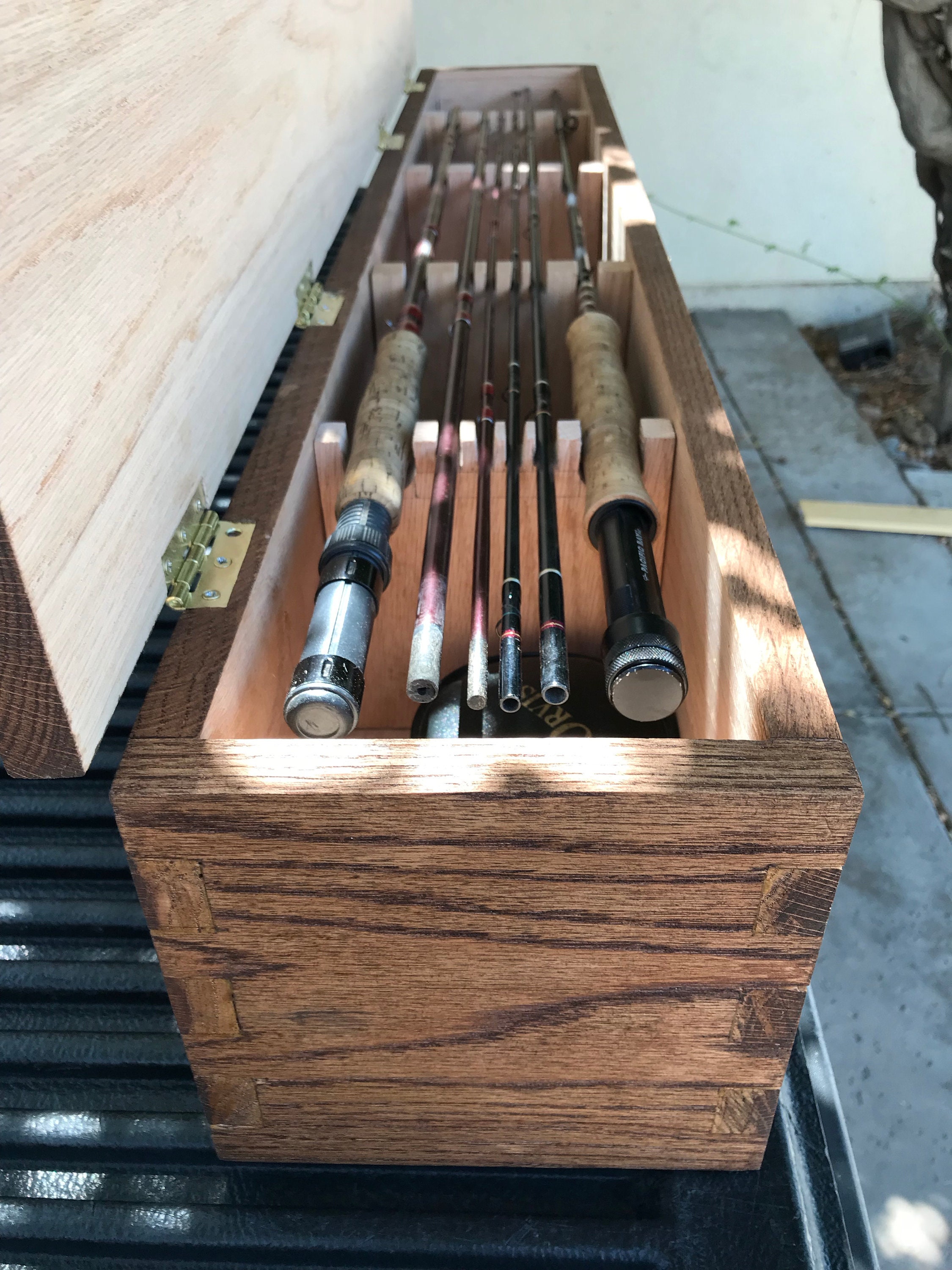 Wooden Fly Rod/fishing Rod Box Etsy