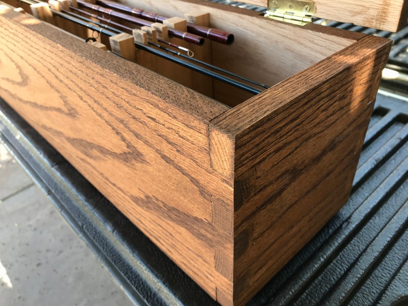 Wooden Fly Rod/fishing Rod Box Etsy