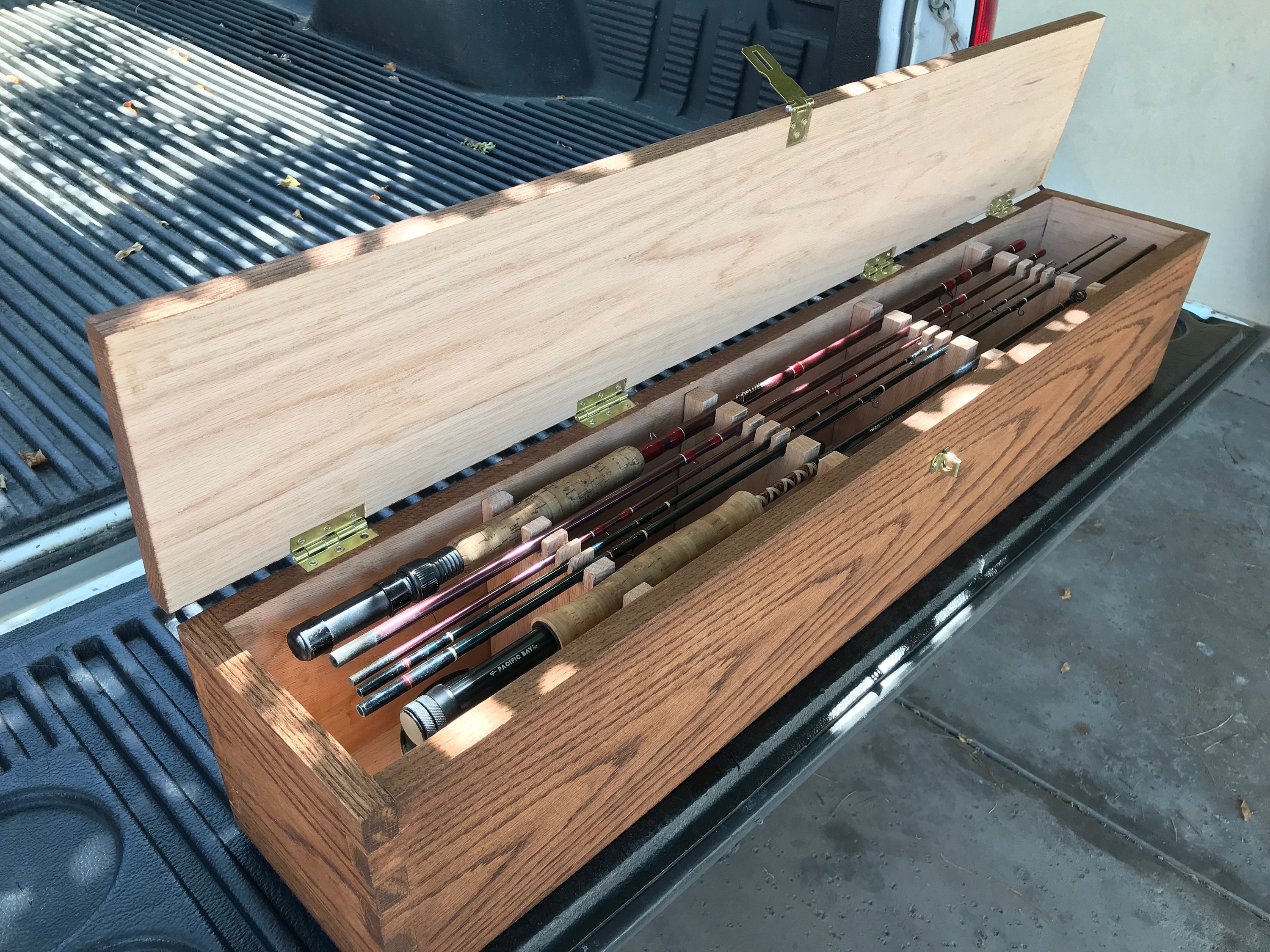 Wooden Fly Rod Case 