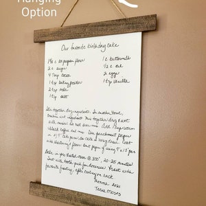 Custom Handwriting Canvas Sign: Personalized Wood Frame Gift (Photo Optional Add-On) **CHRISTMAS ORDERS ACCEPTED** image 6
