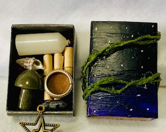Witch’s Miniature Travelling Altar in a Matchbox