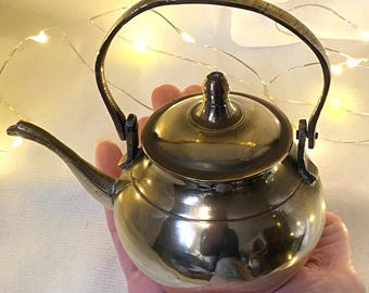 Vintage Miniatur Messing Kessel