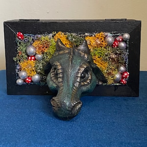 Guardian Dragon Wooden Trinket Box