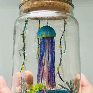 Jellyfish in a Jar with a Tiny Message in a Bottle