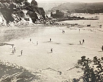 Vintage Postcard of North Sands Beach-Salcombe-Devon from the Frith Series