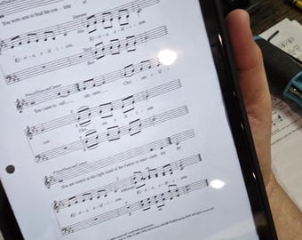 Tablet Handle for Choir