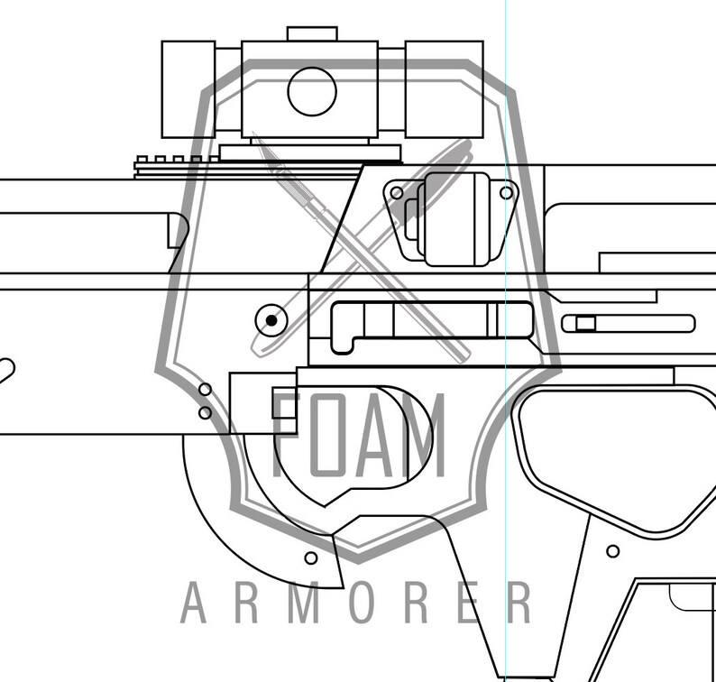 Multi Tool Rifle EVA Foam Template Etsy