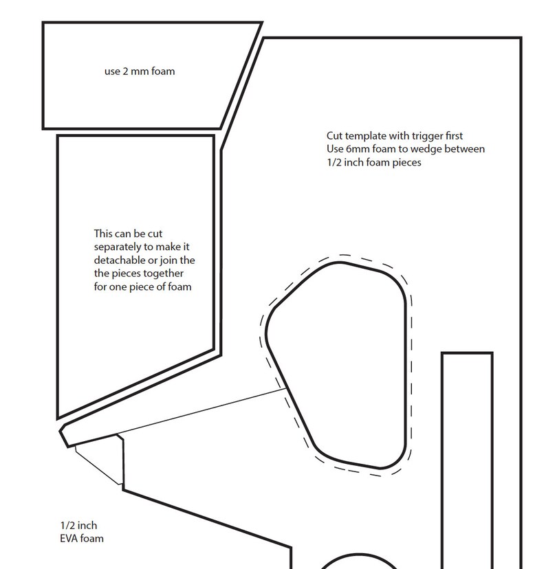 Multi Tool Rifle EVA Foam Template Etsy