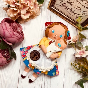 PDF Doll Sewing Pattern /Easy Doll Mam & Baby / Vintage style /Instant download