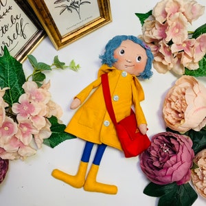 PDF Doll Sewing Pattern / Easy Doll Raincoat Girl