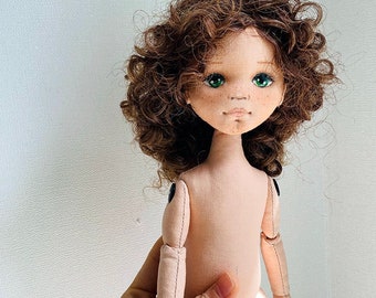 Doll Pattern, Cloth Doll Pattern, PDF Pattern, 33cm Jointed Doll Body