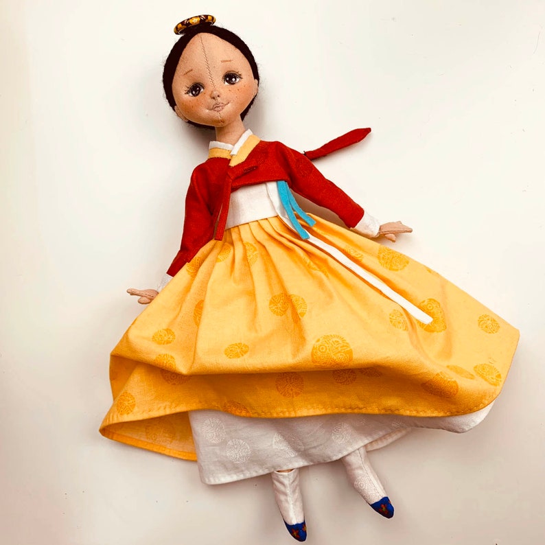 PDF Doll Sewing Pattern / Hanbok Doll 01 / Korean Traditional Etsy