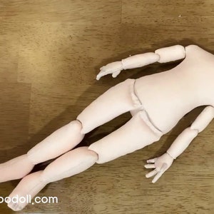 Doll Body Pattern, Cloth Doll Pattern, PDF Pattern, 33cm doll Body, Face center seam image 5