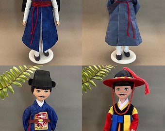 PDF Doll Sewing Pattern / Woman Hanbok Doll / Korean
