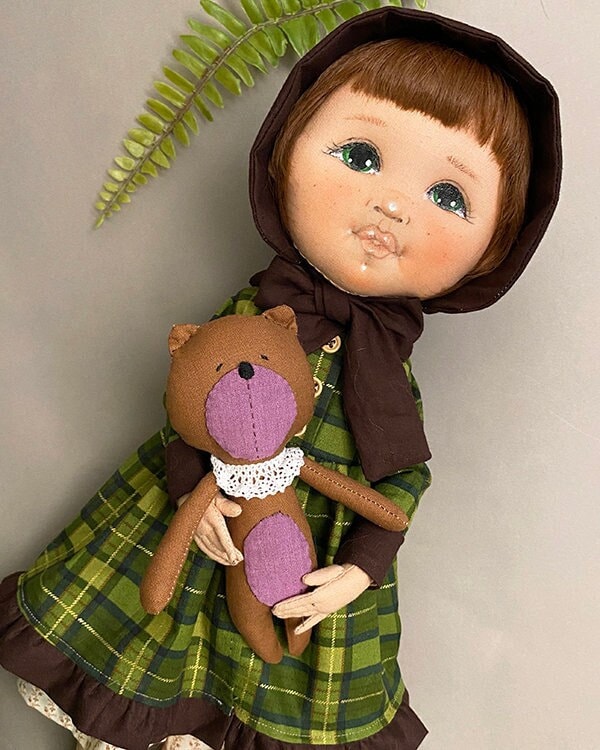 40cm Doll / Masha & Bear/ PDF Sewing Pattern - Etsy Canada