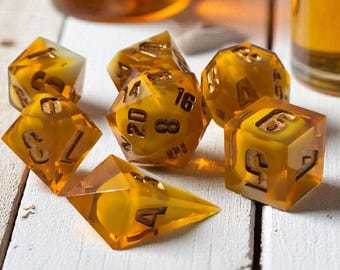 Milk and Honey Dice Set: Sharp Edge RPG Dice