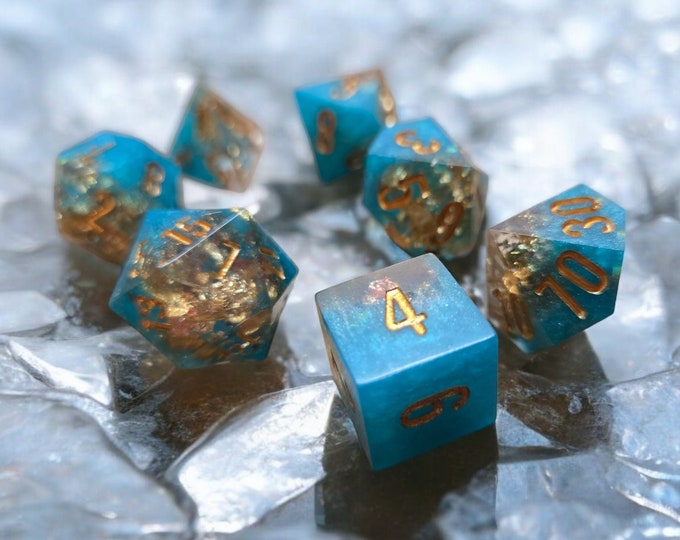 Eastern Treasures-Fusion Shards, dice set, Sharp Edge Dice set, RPG Dice Set