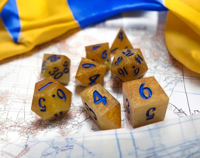 Strength, dice set, Sharp Edge Dice set, RPG Dice Set
