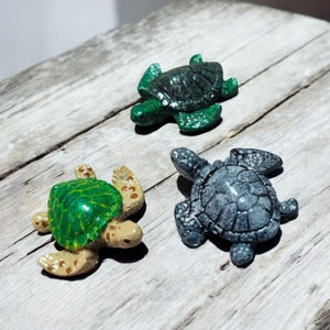 Mini Turtles, Resin Set of 3