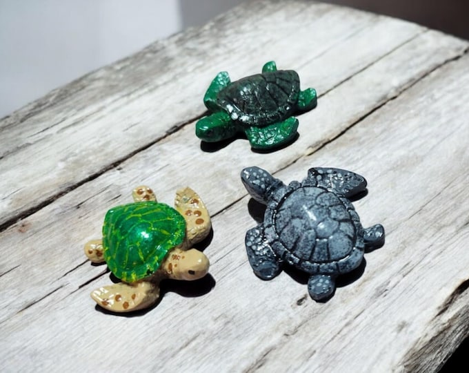 Mini Turtles, Resin Set of 3