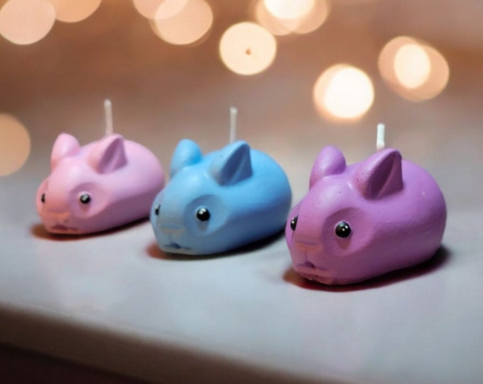 Easter Rabbits, Candles set of 3
