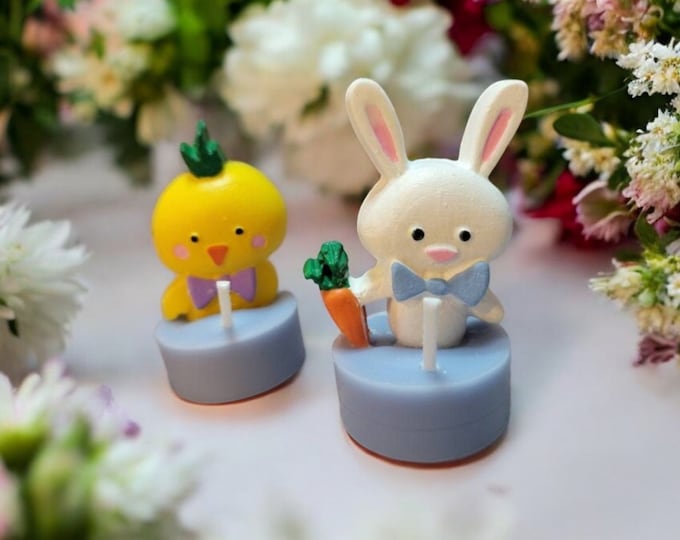 Easter Tea Light Candles Set of 6