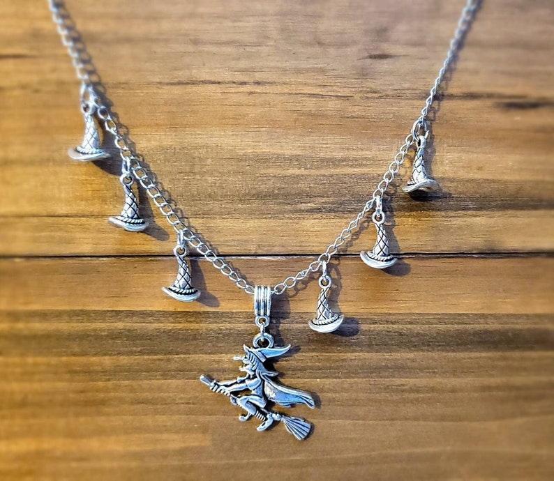 Cute Witch Hat Necklace - Etsy