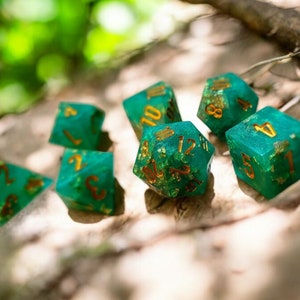 The Forest Maidens, Dice Set, Sharp Edge Dice Set, RPG Dice Set
