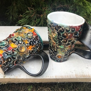 Keramiktasse, Teetasse, Handgemachte Keramik, Keramik und Keramik, Handgemachte Tasse, Kaffeetasse, Niedliche Kaffee- oder Teebecher, Kaffeebecher handgefertigt